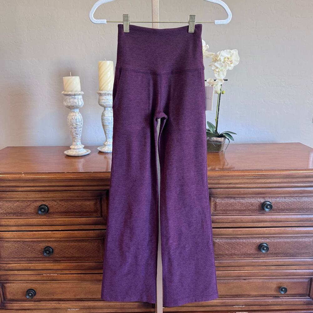 Beyond Yoga Spacedye Practice Pocket Bootcut Pants Burgundy Heather XS/S NWT - Picture 2 of 13
